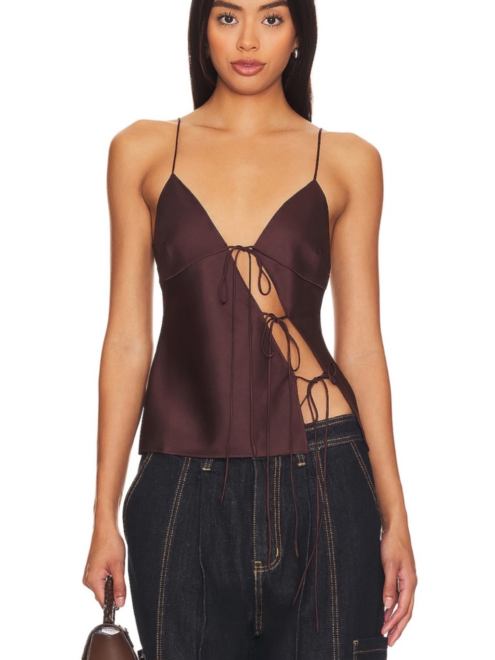 LIONESS Mariah Cami in Garnet
